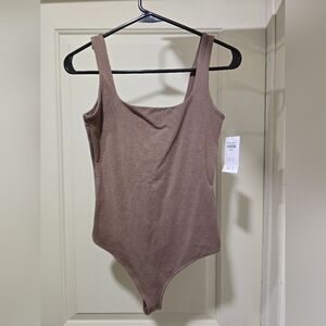 Abercrombie & Fitch Cotton Square Neck Bodysuit